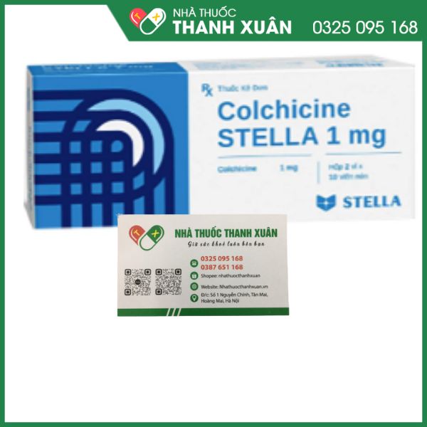 Colchicine STELLA 1mg trị cơn gout cấp